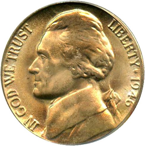 image for: 1946-D 5c PCGS MS66 FS