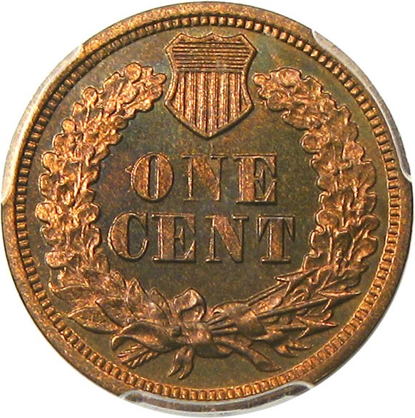 image for: 1870 1c PCGS/CAC Proof 65 RB - Key Date Proof