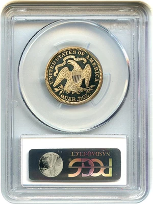 image for: 1890 25c PCGS/CAC Proof 65+ DCAM - Beautiful Gem Proof