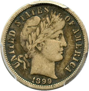 image for: 1899-O 10c PCGS F15 - No Reserve!