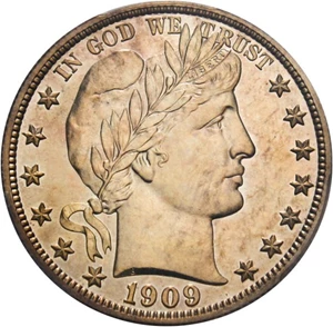 image for: 1909 50c PCGS Proof 64 CAM