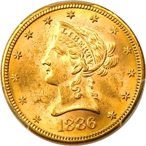 image for: 1886-S $10 PCGS/CAC MS63
