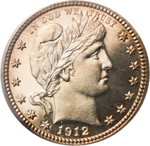 image for: 1912 25c PCGS Proof 67 - No Reserve!