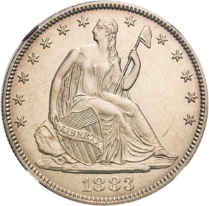 image for: 1883 50c NGC Proof 63