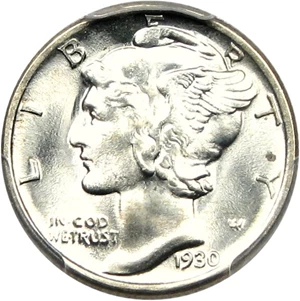 image for: 1930-S 10c PCGS MS66 FB - Scarce Date