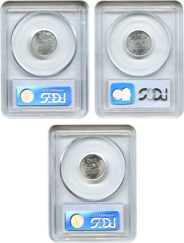 image for: 1943-PDS 1c PCGS MS67 (3 Coin Steel Penny Set)