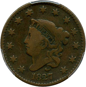 image for: 1827 1c PCGS F12