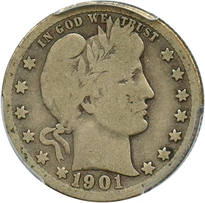 image for: 1901-O 25c PCGS/CAC Good-6