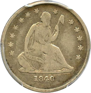 image for: 1840-O 25c PCGS/CAC VG-8 (No Drapery) Scarce New Orleans Quarter - No Reserve!