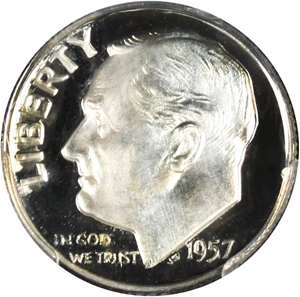 image for: 1957 10c PCGS Proof 68 DCAM - Registry Quality