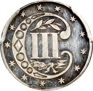 image for: 1866 3cS PCGS Proof 61