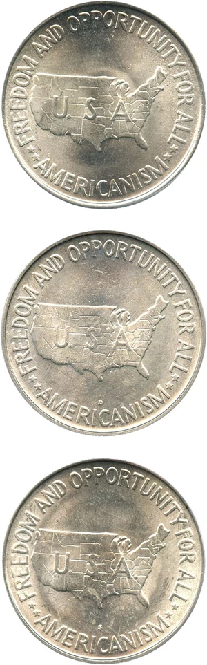 image for: 1954-PDS Washington-Carver Set PCGS MS64 (3 Coins)