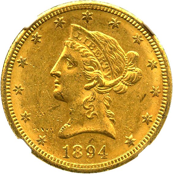 image for: 1894-O $10 NGC MS61