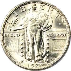 image for: 1924 25c PCGS/CAC MS66 FH