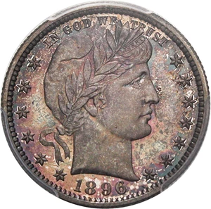 image for: 1896 25c PCGS/CAC Proof 66