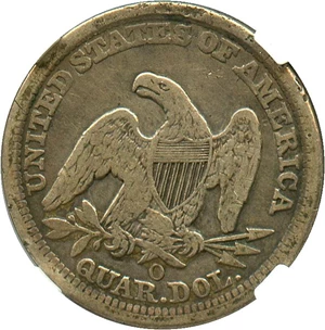 image for: 1858-O 25c NGC VF20