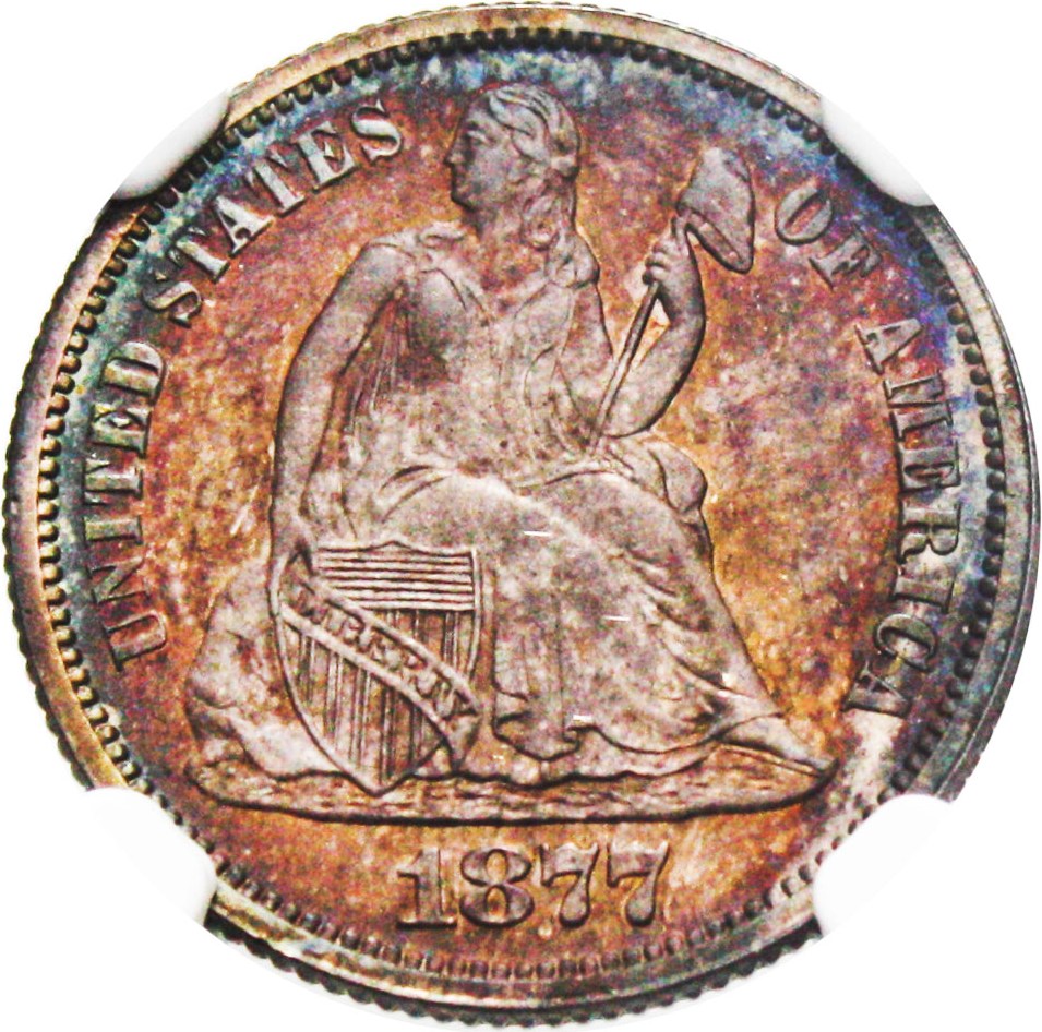 image for: 1877 10c NGC/CAC Proof 65