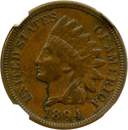 image for: 1894 1c NGC AU53 - No Reserve!