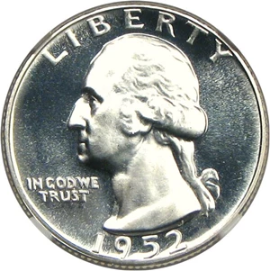 image for: 1952 25c NGC Proof 67 CAM