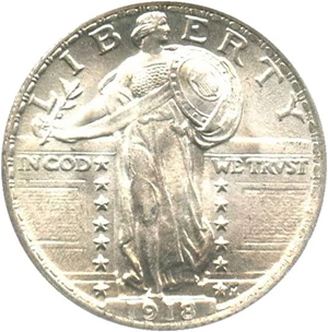 image for: 1918 25c PCGS MS64 FH
