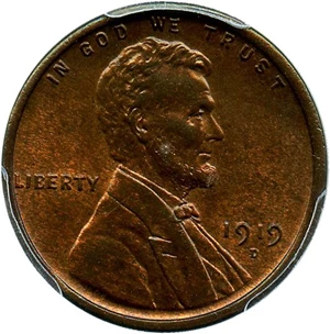 image for: 1919-D 1c PCGS MS63 BN