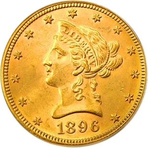 image for: 1896 $10 PCGS/CAC MS63