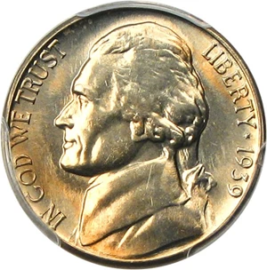 image for: 1939-S 5c PCGS MS66 FS (Reverse of 1938) Registry Quality Gem, Only 1 Finer