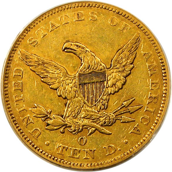 image for: 1849-O $10 PCGS/CAC XF45 - Scarce New Orleans Eagle from the Gold Rush Year