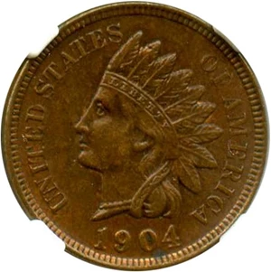 image for: 1904 1c NGC MS63 BN