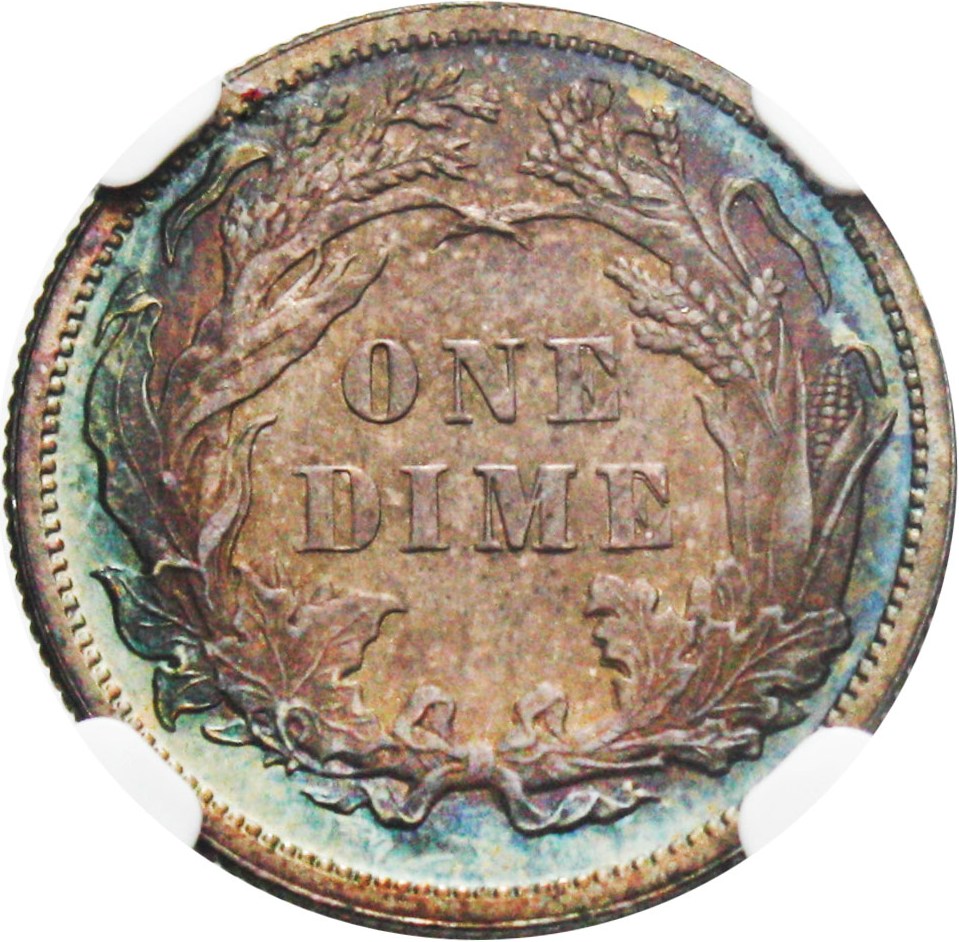 image for: 1877 10c NGC/CAC Proof 65