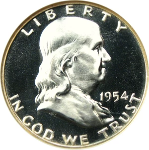 image for: 1954 50c NGC Proof 68 CAM