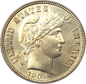 image for: 1908-S 10c PCGS Secure/CAC MS64+