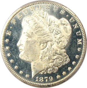 image for: 1879-CC $1 PCGS/CAC MS64 PL - Key Date