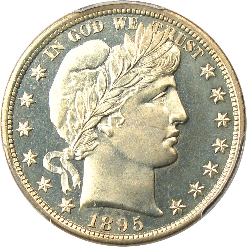 image for: 1895 50c PCGS Proof 63 CAM