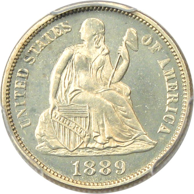 image for: 1889 10c PCGS Proof 64 - No Reserve!