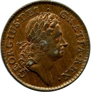 image for: 1723 Hibernia 1/2 P PCGS MS63 BN