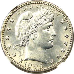 image for: 1905-S 25c NGC MS65