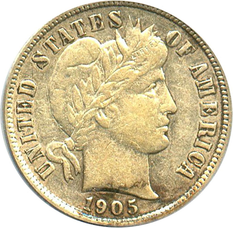 image for: 1905-O 10c PCGS XF40 (Micro O) Rare Variety - No Reserve!