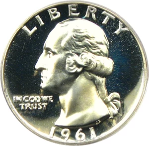 image for: 1961 25c PCGS Proof 69 CAM