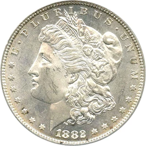 image for: 1882 $1 PCGS MS62 PL OGH