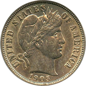 image for: 1905-O 10c PCGS/CAC AU58