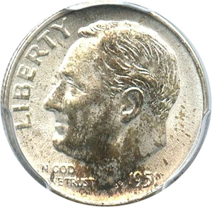 image for: 1951-S 10c PCGS MS67 FB - No Reserve!