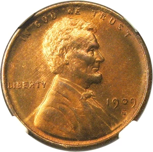 image for: 1909-S VDB 1c NGC MS66 RB - Key Date Gem