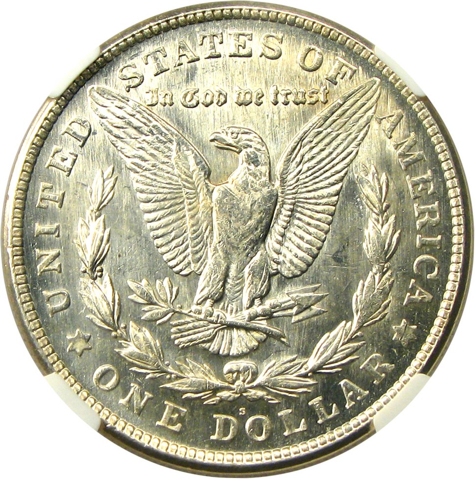 image for: 1921-S $1 NGC MS64 PL - Rare Prooflike, Only 1 Finer at PCGS or NGC