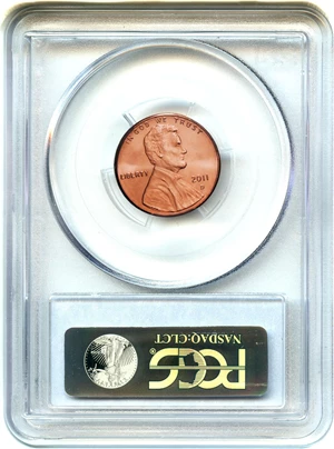 image for: 2011-D Shield 1c PCGS MS67 RD