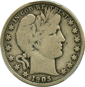 image for: 1905 50c PCGS VG-10