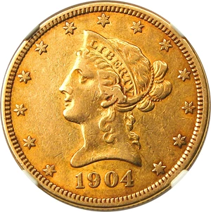 image for: 1904-O $10 NGC AU50 - No Reserve!
