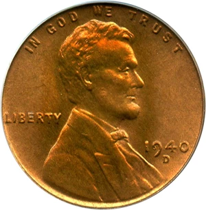 image for: 1940-D 1c PCGS MS67 RD - No Reserve!