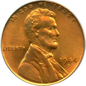 image for: 1944-D 1c PCGS MS67 RD