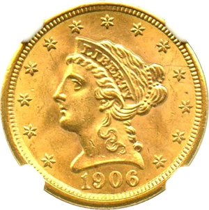 image for: 1906 $2 1/2 NGC/CAC MS64 - No Reserve!